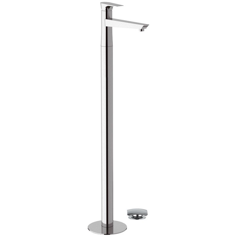 DIVA monocomando lavabo da pavimento con scarico finitura cromo