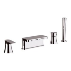 DIVA miscelatore monocomando bordo vasca finitura cromo