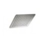 SQUARE FLAT Soffione quadrato in acciaio 20 cm