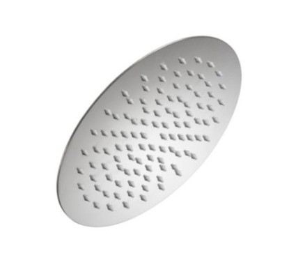 ROUND FLAT Soffione rotondo in acciaio 30 cm