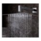 SQUARE FLAT Soffione quadrato in acciaio 30 cm