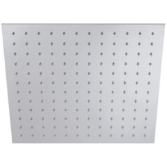 SQUARE FLAT Soffione rettangolare in acciaio 20x30 cm
