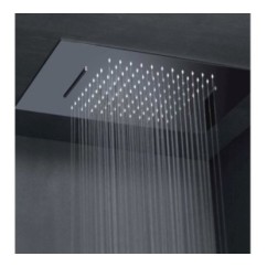 RAIN Soffione rettangolare in acciaio inox 36x49 finitura super mirror