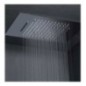 RAIN Soffione rettangolare in acciaio inox 36x49 finitura super mirror