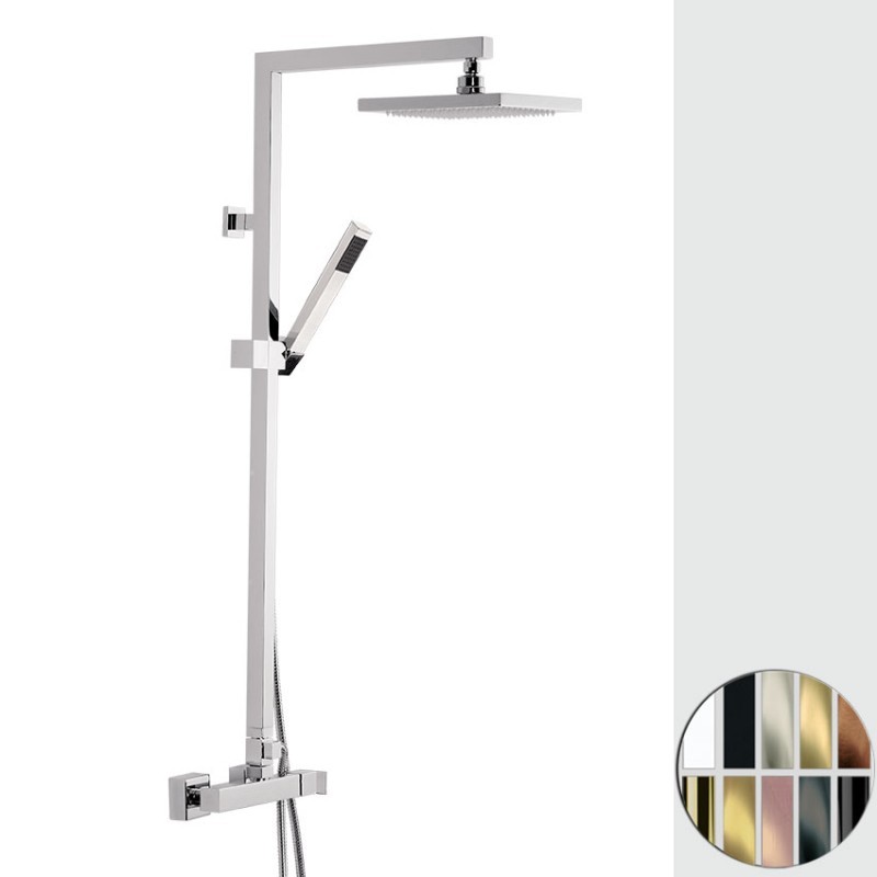 SKYLINE colonna doccia con miscelatore monocomando finitura cromo