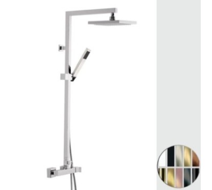 SKYLINE colonna doccia con miscelatore monocomando finitura cromo