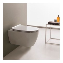 MOON CLEAN FLUSH wc vaso sospeso + coprivaso soft close