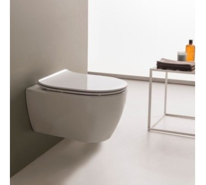 MOON CLEAN FLUSH wc vaso sospeso + coprivaso soft close