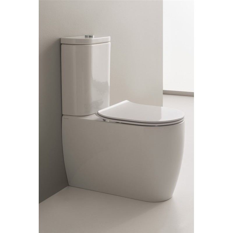 MOON wc monoblocco + cassetta+ sistema di scarico + coprivaso