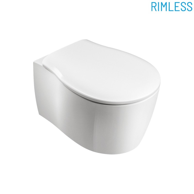 FORMOSA Vaso sospeso RIMLESS con coprivaso