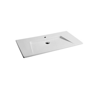 CRYSTAL Lavabo sospeso 100 monoforo o tre fori