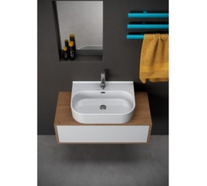 SYNTHESIS Lavabo 70 monoforo sospeso/appoggio/su colonna