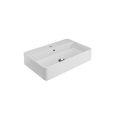 TRATTO Lavabo da appoggio monoforo Rettangolare 65