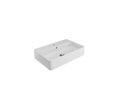 TRATTO Lavabo da appoggio monoforo Rettangolare 65
