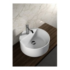 Lavabo tondo 45 da appoggio monoforo OL-LIL4245101