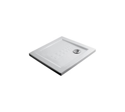 IBIS SQUARE piatto doccia 80 extra piatto in ceramica con antiscivolo altezza 5,5cm