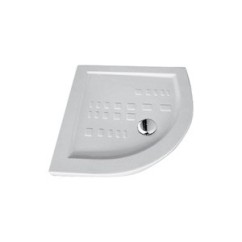 IBIS CORNER piatto doccia semicircolare 90X90 extra piatto in ceramica con antiscivolo altezza 5,5cm