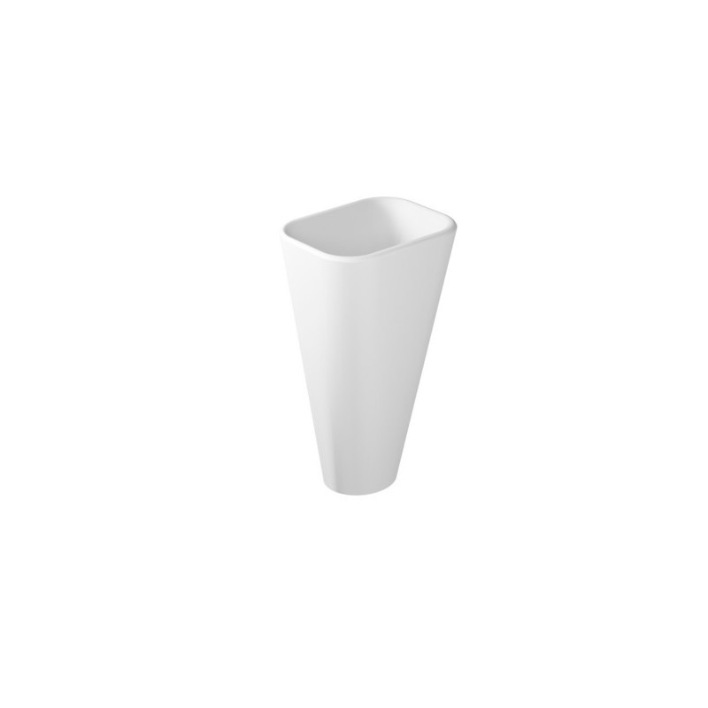 MEG11 lavabo monolite cm 50x40 finitura bianco mat