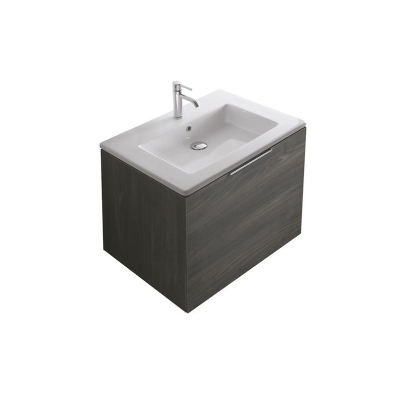 PLUS DESIGN mobile bagno sospeso finitura olmo roccia