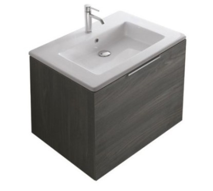 PLUS DESIGN mobile bagno sospeso finitura olmo roccia