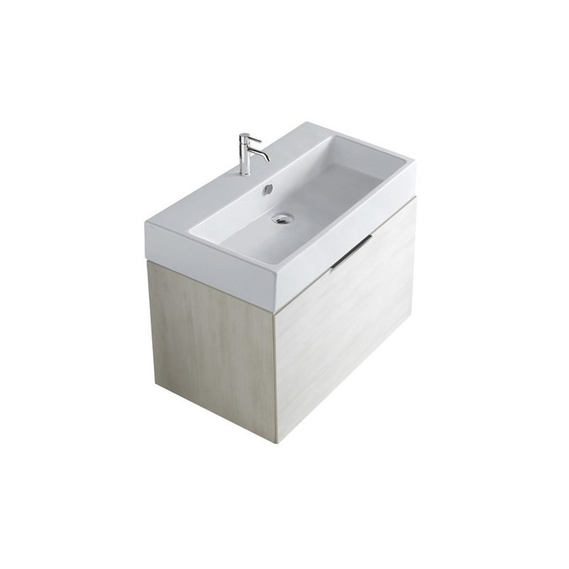 PLUS DESIGN mobile bagno sospeso 6131 finitura olmo siena