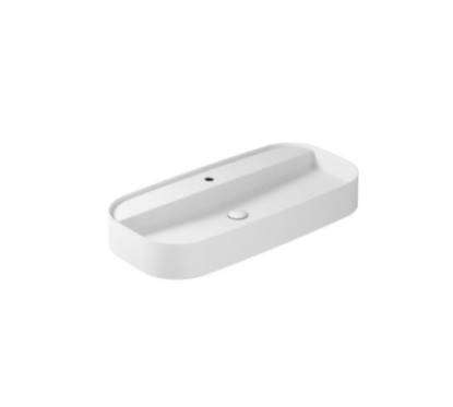 SMARTB Lavabo da appoggio 45x95 finitura bianco mat