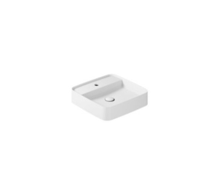 SMARTB Lavabo da appoggio 45x45 finitura bianco mat