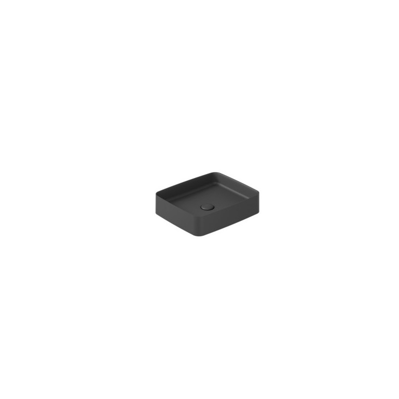 SMARTB Lavabo da appoggio 38x45 finitura nero mat