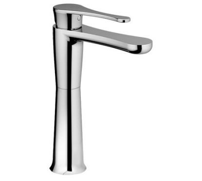 JODY Miscelatore per lavabo con prolunga mm 200 senza scarico finitura nickel spazzolato