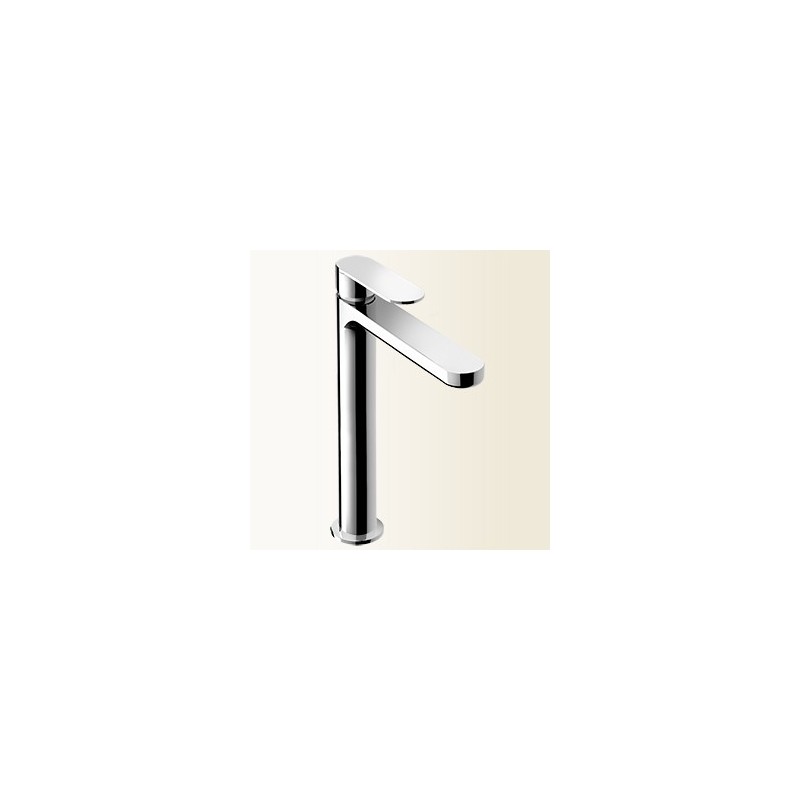 MIA Miscelatore per lavabo alto con bocca lunga senza scarico finitura bianco mat