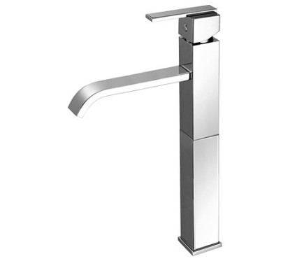 KLIP Miscelatore per lavabo con prolunga 130 mm e bocca lunga finitura cromo