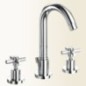 YUPPY Batteria per lavabo finitura nickel spazzolato