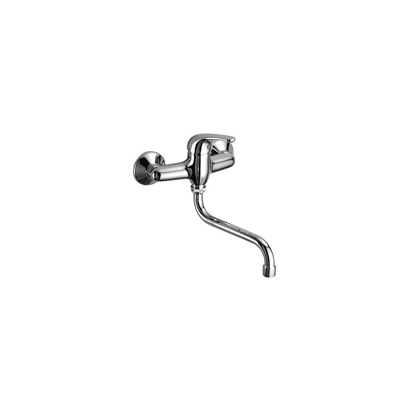 LINEA CUCINA Miscelatore per lavello a parete finitura vecchio rame