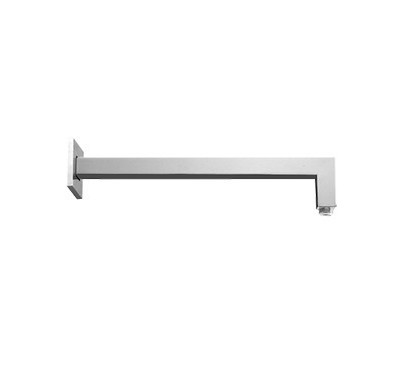 WELLNESS Braccio doccia quadrato in ottone, lunghezza cm 35 finitura cromo