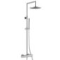 WELLNESS Colonna doccia in ottone con soffione in acciaio inox e miscelatore termostatico