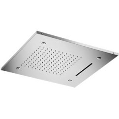 WELLNESS soffione cromoterapia quadrato 500x500 in acciaio inox