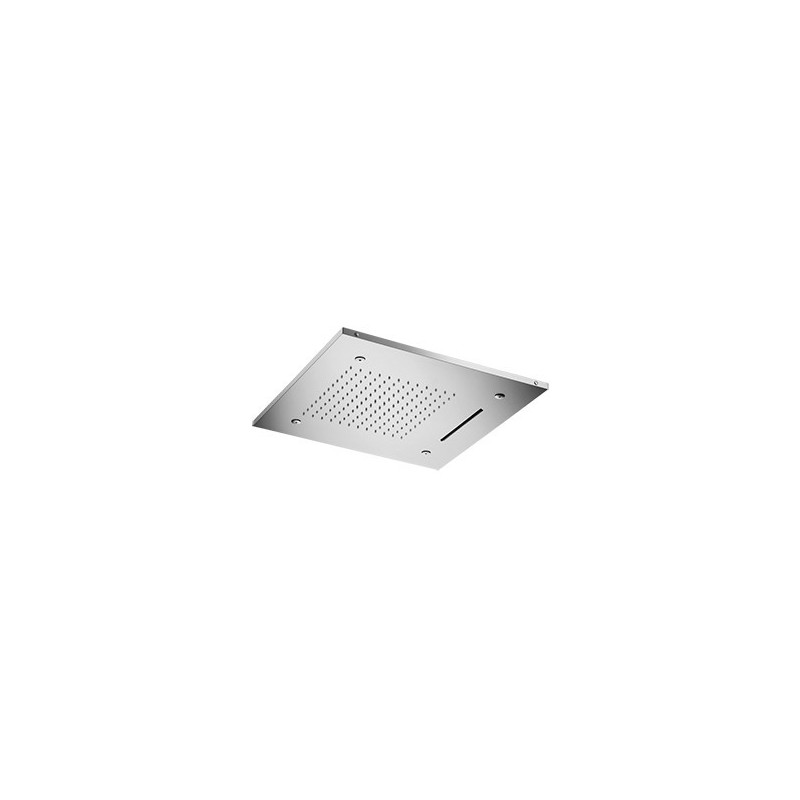 WELLNESS soffione cromoterapia quadrato 500x500 in acciaio inox