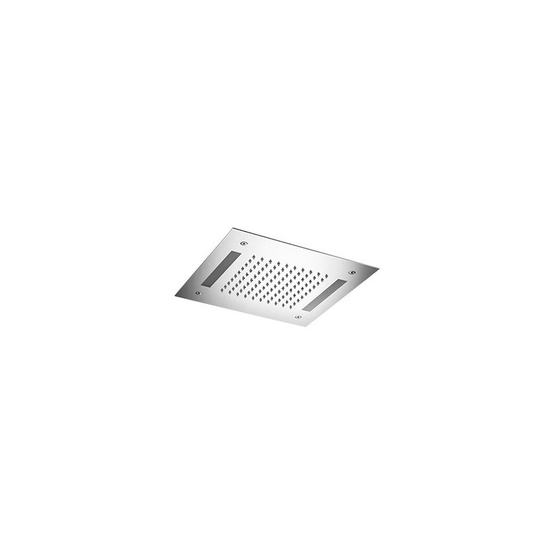 WELLNESS soffione cromoterapia quadrato 300x300 in acciaio inox