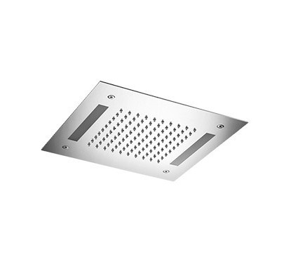 WELLNESS soffione cromoterapia quadrato 300x300 in acciaio inox