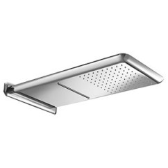 WELLNESS Soffione a parete in acciaio inox