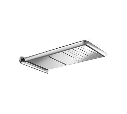 WELLNESS Soffione a parete in acciaio inox