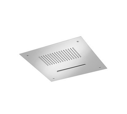 WELLNESS Soffione quadrato 380x380 in acciaio inox