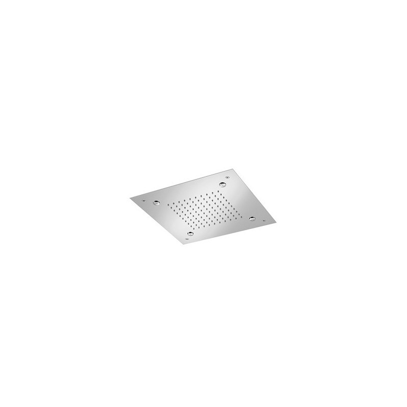 WELLNESS Soffione quadrato 380x380 in acciaio inox