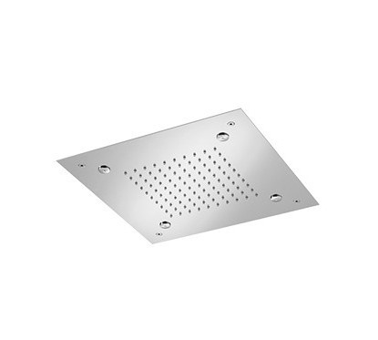 WELLNESS Soffione quadrato 380x380 in acciaio inox