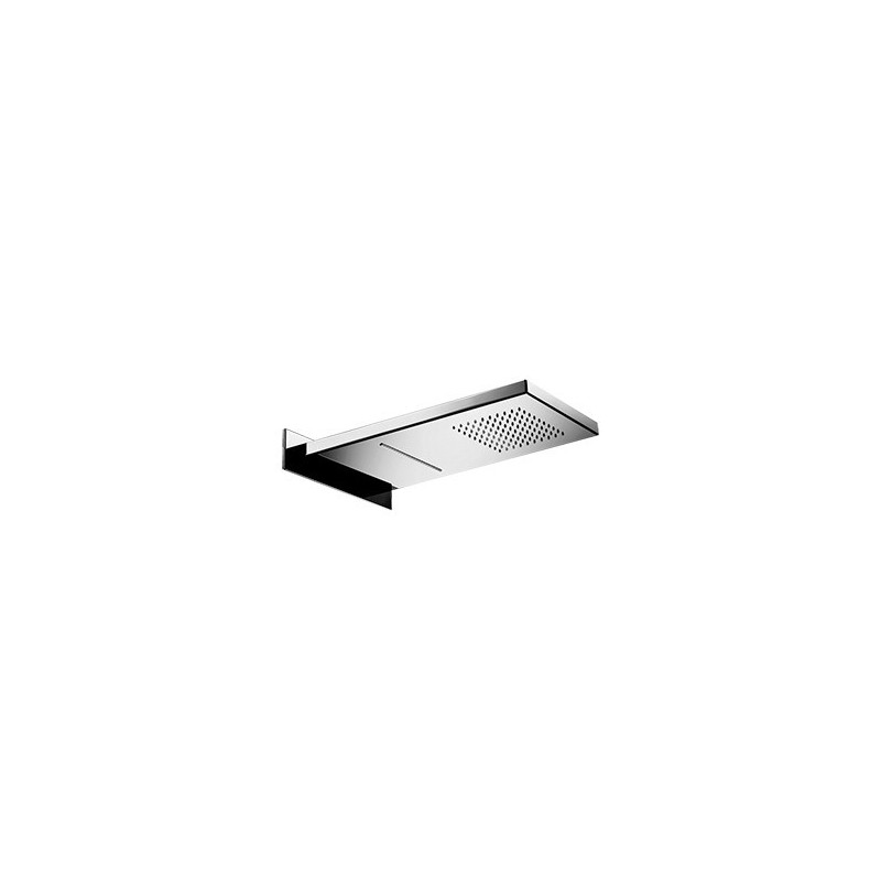 WELLNESS Soffione a parete in acciaio inox