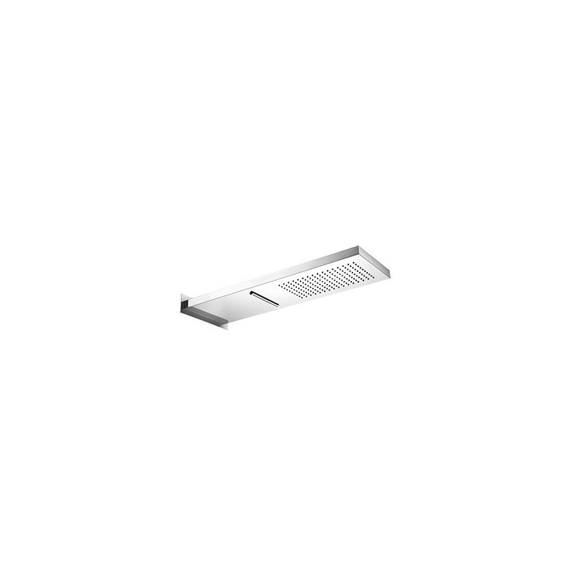 WELLNESS Soffione a parete in acciaio inox