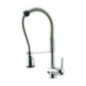 SUPERFLEX monocomando per cucine professionali con doccia finitura cromo