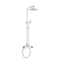PRETTY Colonna doccia completa di miscelatore doccia esterno finitura oro