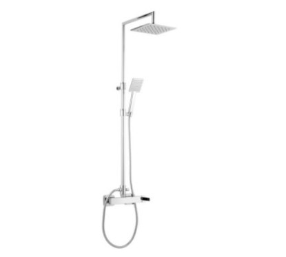 PRETTY Colonna doccia completa di miscelatore doccia esterno finitura oro