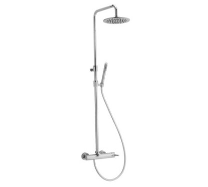 FORMA Colonna doccia completa di miscelatore doccia deviatore Integrato finitura nero opaco